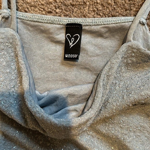 Windsor Dress size Large color light blue /silver - Picture 2 of 5